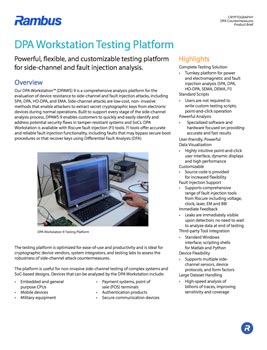 Download The DPA Workstation Testing Platform brief