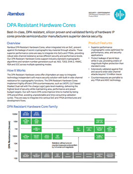 Download The DPA Resistant Hardware Cores brief