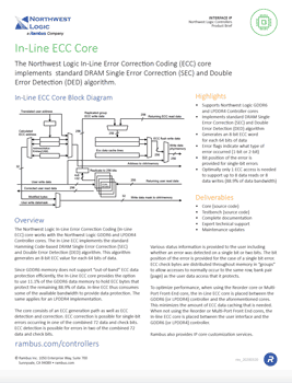 In-Line ECC Core Product Brief