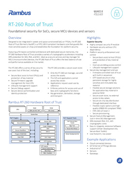 RT-260 Root of Trust Product Brief