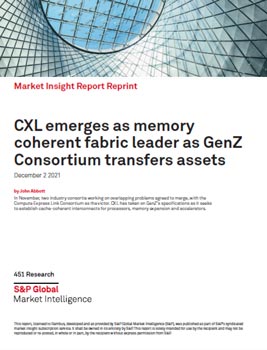 Download CXL emerges as memory coherent fabric leader as GenZ Consortium transfers assets