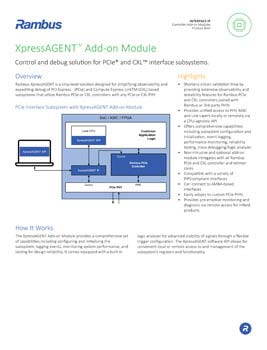 XpressAGENT™ Add-on Module Product Brief
