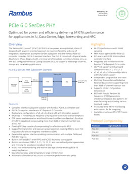 Download the Rambus PCIe 6.0 SerDes PHY Product Brief