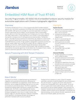 Download the Rambus RT-641 Embedded HSM (Root of Trust) product brief