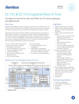 CC-712 & CC-713  CryptoCell Root of Trust